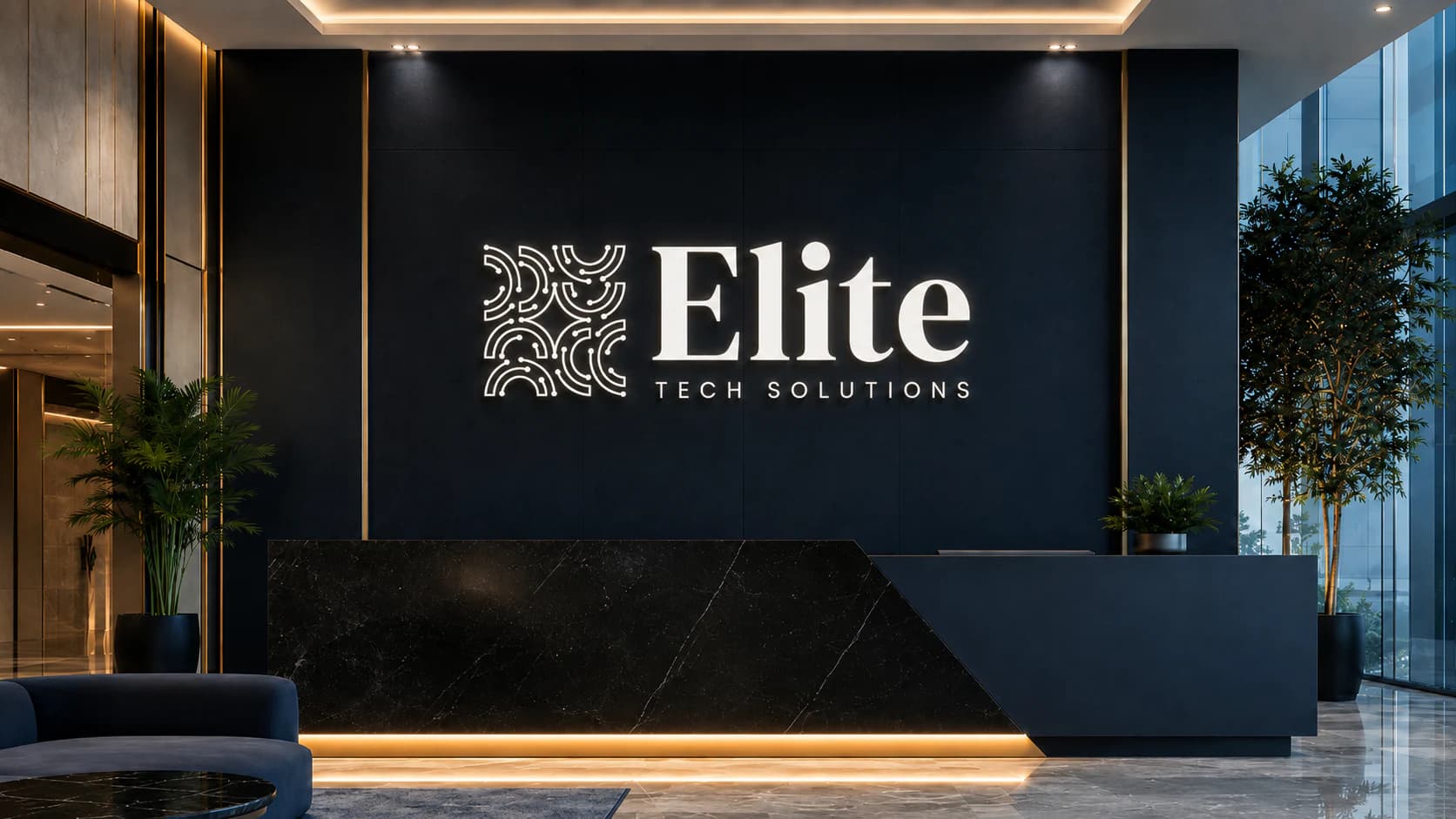 Elite Tech Solutions reception lobby